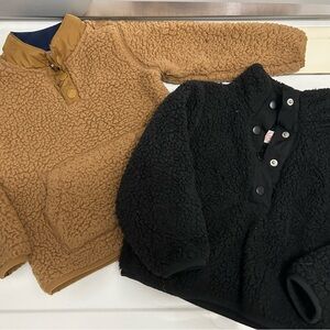 Wonder Nation Black and Brown Cozy Jackets